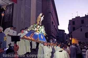 Processione del Carmelo in notturna