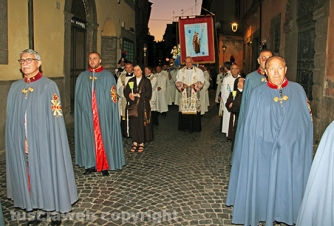 Processione del Carmelo in notturna