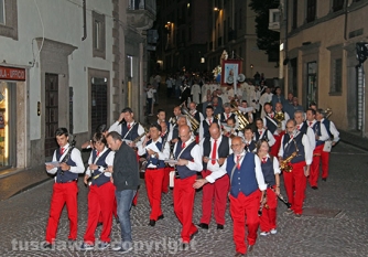 Processione del Carmelo in notturna