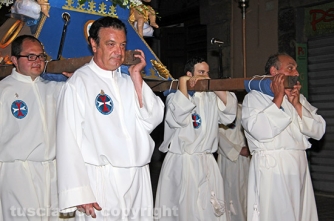 Processione del Carmelo in notturna