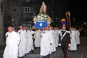 Processione del Carmelo in notturna