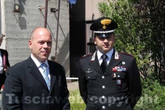Il capo della squadra mobile Fabio Zampaglione e il maggiore dei carabinieri di Montefiascone Alessio Papa