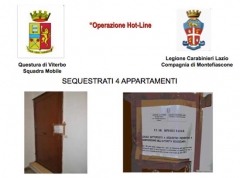 Gli appartamenti sequestrati