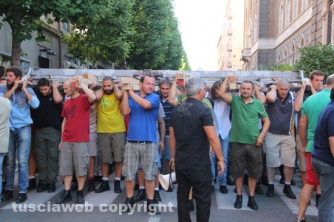 La prova di girata a via Marconi