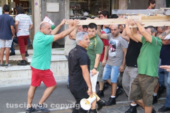 La prova di girata a via Marconi