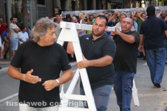 La prova di girata a via Marconi