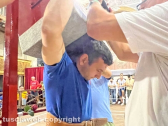 Viterbo - Prove di recupero di portata dei Facchini di Santa Rosa