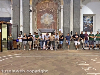 Viterbo - Prove di recupero di portata dei Facchini di Santa Rosa