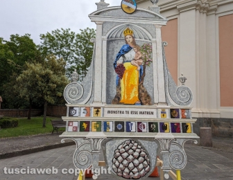 Acquapendente – La festa dei Pugnaloni 2024 - Pugnalone fuori concorso, davanti al duomo