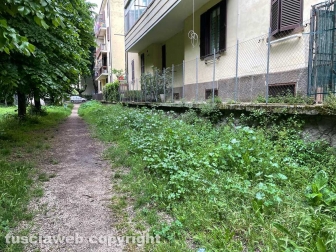 Viterbo - Quartiere Pilastro - Il giardino in via Bruno Buozzi