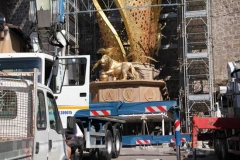 Il montaggio della macchina di Santa Rosa - Quasi pronta Fiore del cielo