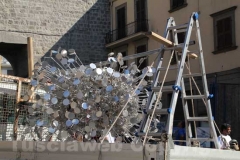 Il montaggio della macchina di Santa Rosa - Quasi pronta Fiore del cielo