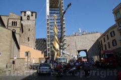 Il montaggio della macchina di Santa Rosa - Quasi pronta Fiore del cielo