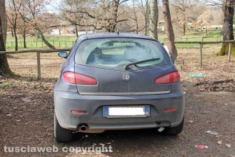 Soriano nel Cimino - Rapina alla gioielleria Bracci, l'auto della fuga