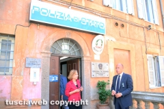 Vetralla - Tarquinia - Pistola in pugno rapinano supermercato - Il vicequestore aggiunto della polizia di Tarquinia Gina Cordella e il capo della squadra mobile Fabio Zampaglione