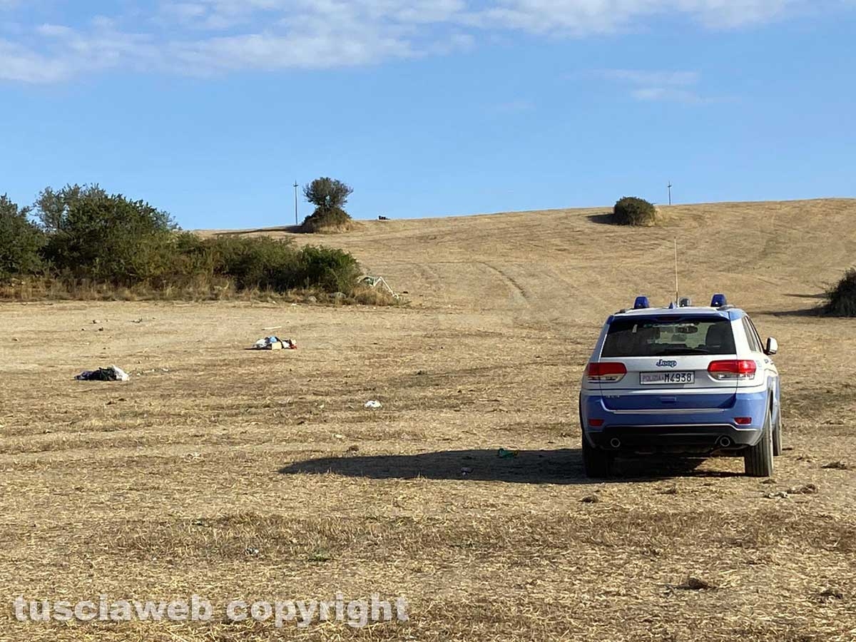 Rave - Sgombero quasi finito - La polizia sul posto