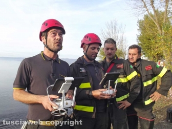 Montefiascone - Ragazzo scomparso - Le ricerche con il drone