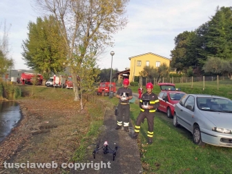 Montefiascone - Ragazzo scomparso - Le ricerche con il drone