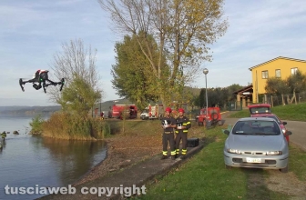 Montefiascone - Ragazzo scomparso - Le ricerche con il drone