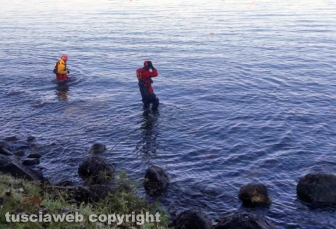 Lago di Bolsena - Le ricerche del disperso - I vigili del fuoco