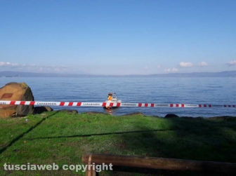 Lago di Bolsena - Le ricerche del disperso - I vigili del fuoco