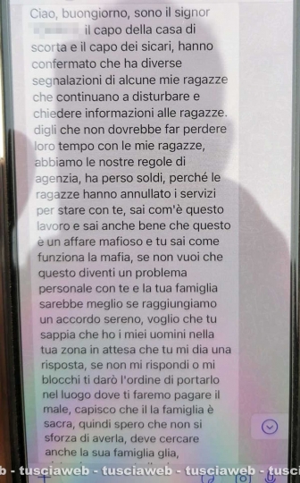 Teste mozzate in chat, richieste di soldi e minacce