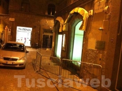 Le transenne a Piazza delle Erbe