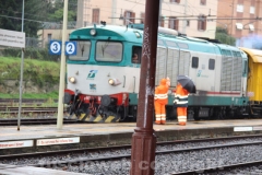 Rimosso il treno deragliato