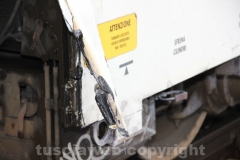 Rimosso il treno deragliato