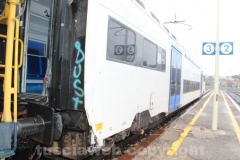 Rimosso il treno deragliato