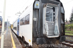 Rimosso il treno deragliato