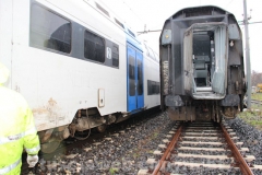 Rimosso il treno deragliato