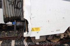 Rimosso il treno deragliato