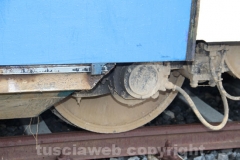 Rimosso il treno deragliato