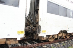 Rimosso il treno deragliato