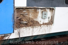 Rimosso il treno deragliato