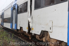 Rimosso il treno deragliato