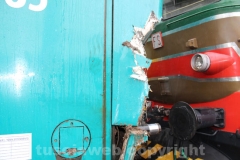 Rimosso il treno deragliato