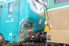 Rimosso il treno deragliato