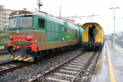 Rimosso il treno deragliato