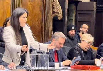 Viterbo - Consiglio straordinario sullo stadio Rocchi - La sindaca Chiara Frontini