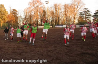 La festa del Ronciglione al fischio finale