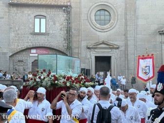 Viterbo - La traslazione del corpo incorrotto di Santa Rosa per le vie della città - Orazio Francesco Piazza
