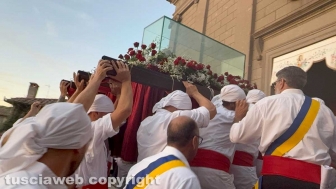 Viterbo - La traslazione del corpo incorrotto di Santa Rosa per le vie della città - Orazio Francesco Piazza