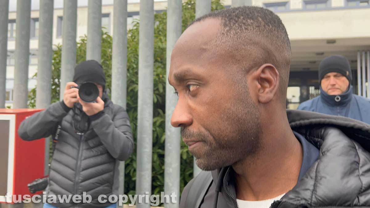 Rudy Guede al tribunale di Viterbo