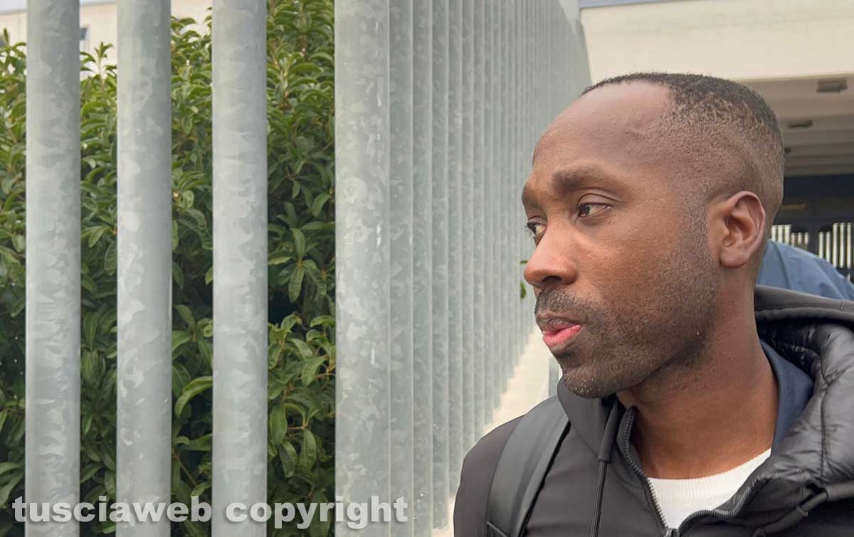 Rudy Guede al tribunale di Viterbo