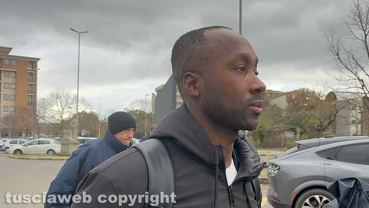 Rudy Guede al tribunale di Viterbo