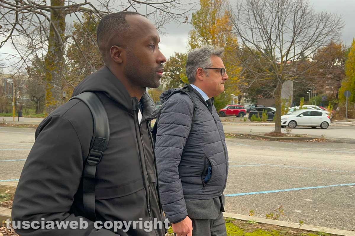 Rudy Guede al tribunale di Viterbo