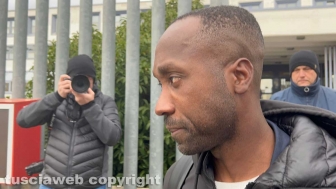 Rudy Guede al tribunale di Viterbo