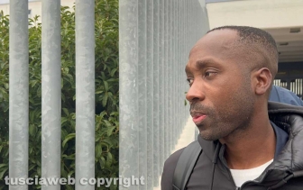 Rudy Guede al tribunale di Viterbo